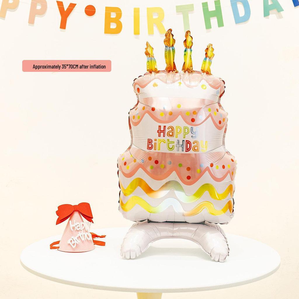 Children's Day Animal Balloon Hat First Birthday Photo Props & Background Decoration