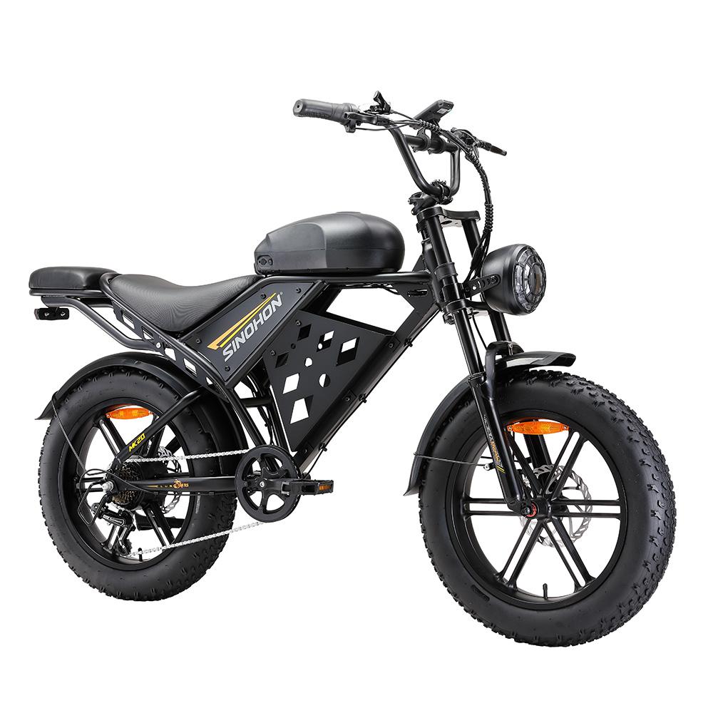 SINOHON MK20‑D Elektrisches Geländefahrrad mit 48V 18Ah Akku schwarz