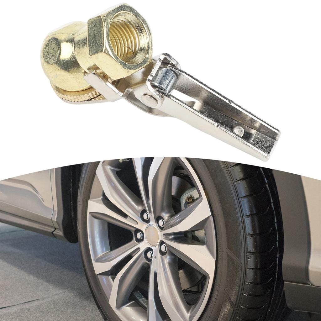 Ball Tire Connector Hose Barb Clip Tire Inflator Valve Copper Construction