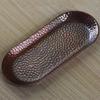 Rectangle Shape Copper Fruit Tray,Retro Engraving Hammer Texture Household Food Plate,Snack Plate Table Wedding Decoration