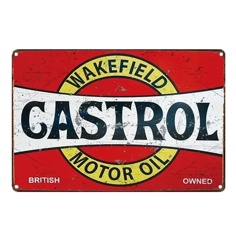 Vintage MOTOR OIL Metal Tin Sign Plaque RACING TEAM Decorative Plates For Garage Club Man Cave Bar Pub Hotel Cafe Wall Decor