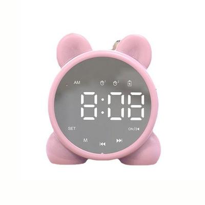 Table Clock Bluetooth Wireless Audio Mini LED Mirror Digital Alarm Clock Temperature Weekend Display Desk Clock
