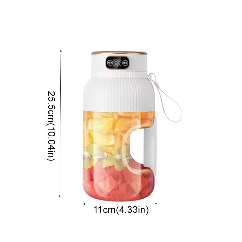 Large Capacity Fruit Juicer Cup Rechargeable Smoothie Making Bottle Fruit Blender Cup  Sports