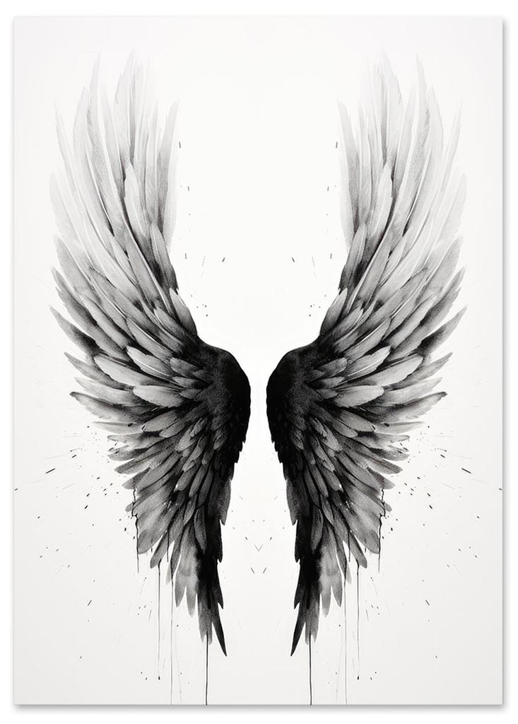 Plakat skrzydła anielskie