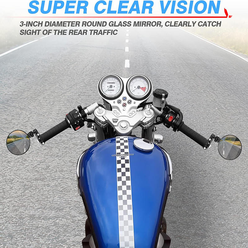 Motorcycle Rearview Mirror Holder 10mm Rotating Fixed Screw Mirror Stand Adjustable Base Modified Accessories CNC Aluminum Alloy