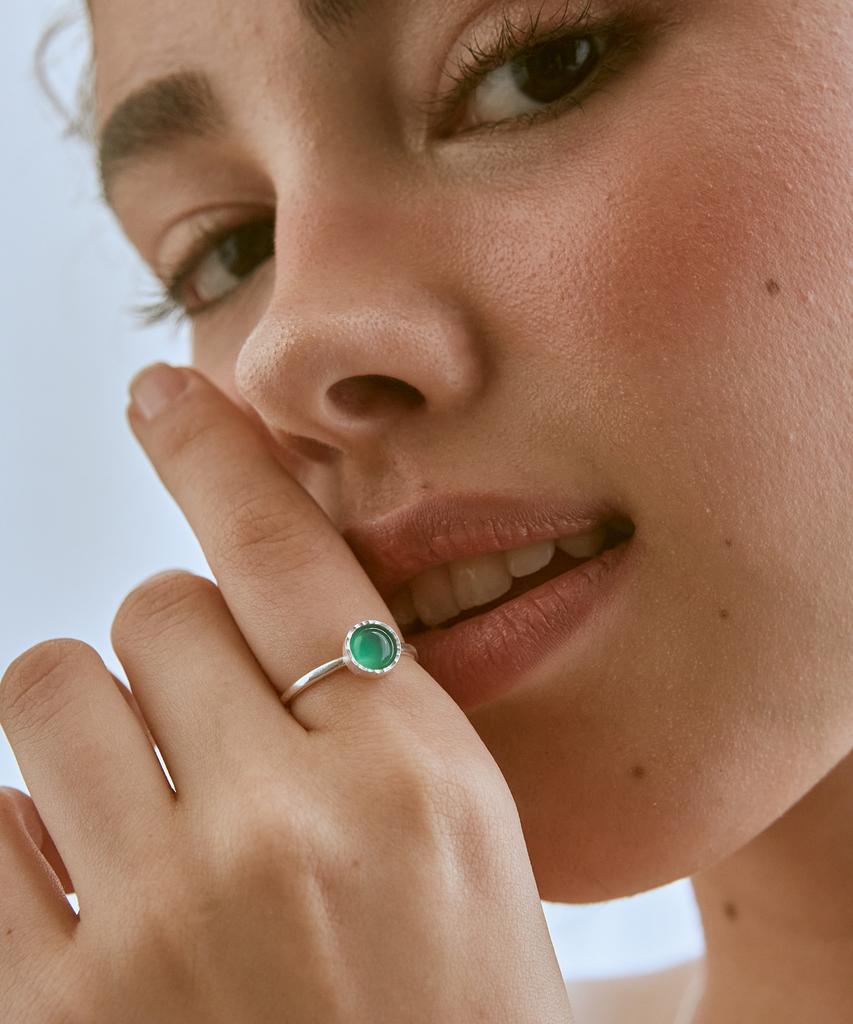 Iris Memory-Hope For You Gemstone Ring No. 3-Silver (Type B)