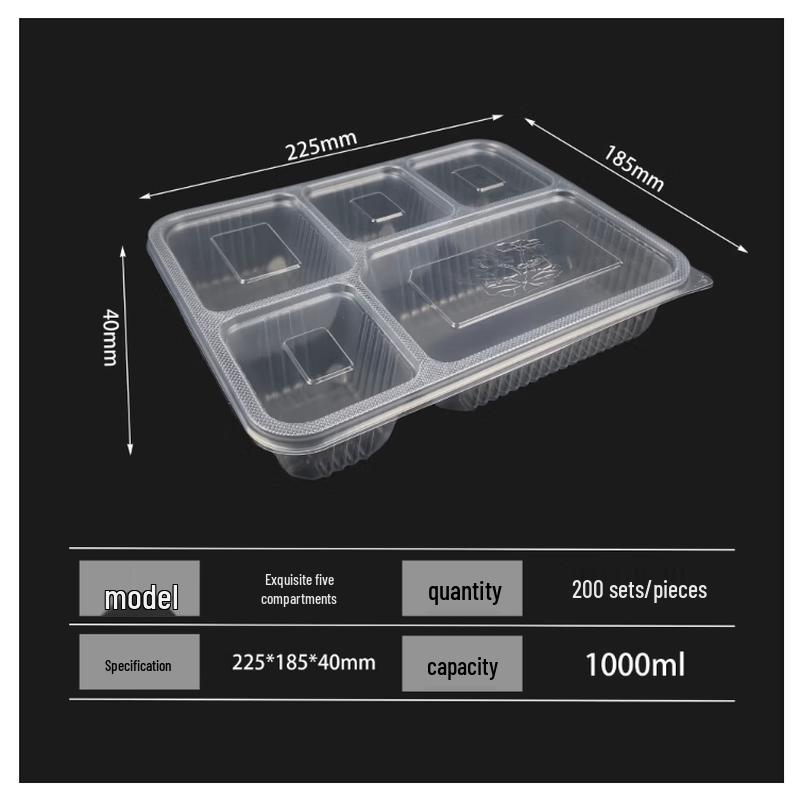 

Zebian Disposable PP Fast Food Containers