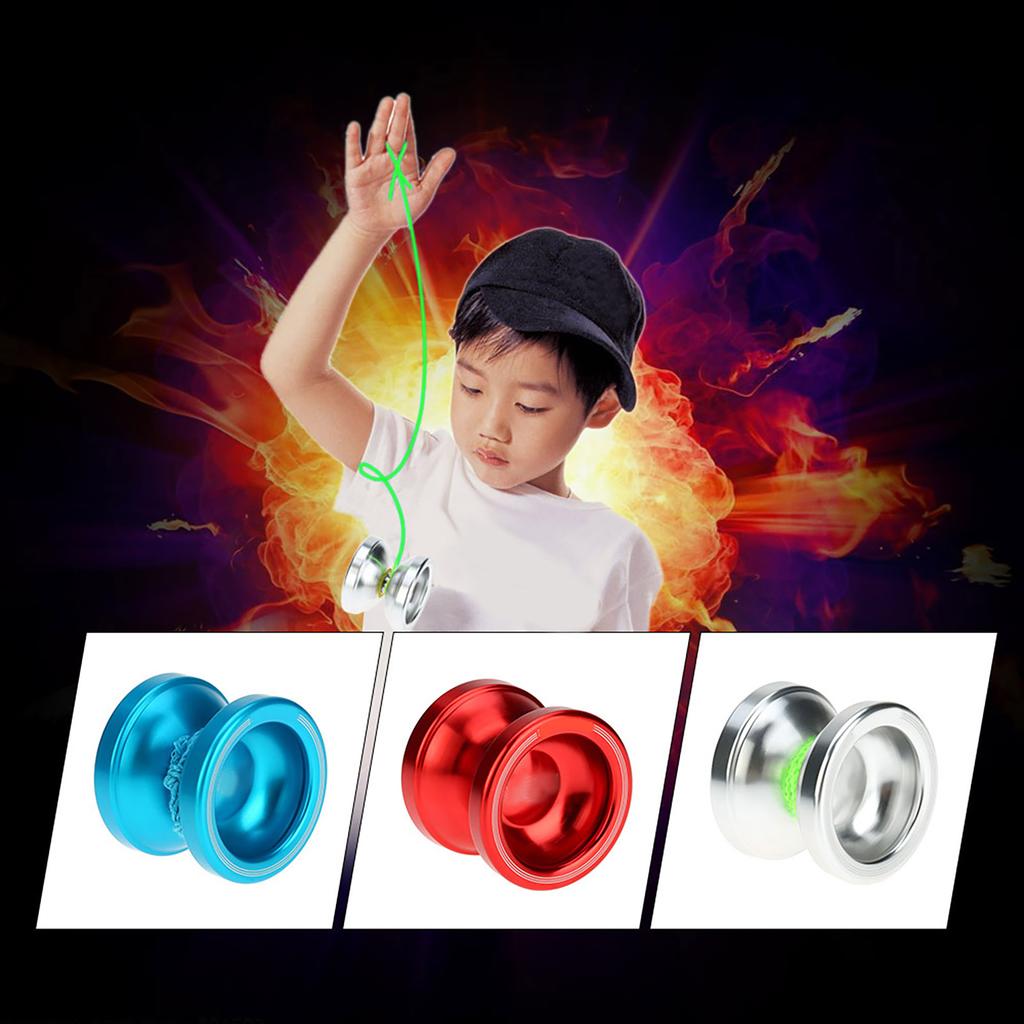 Professional     T6   Aluminum Alloy Metal   8   KK Bearing with String for Kids Silver