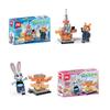 non-toxic Zootopia 2 Building Blocks Anime Figures Judy Nick Chief Bogo Cartoon Figrues Bricks Children's Assembly Toys Model