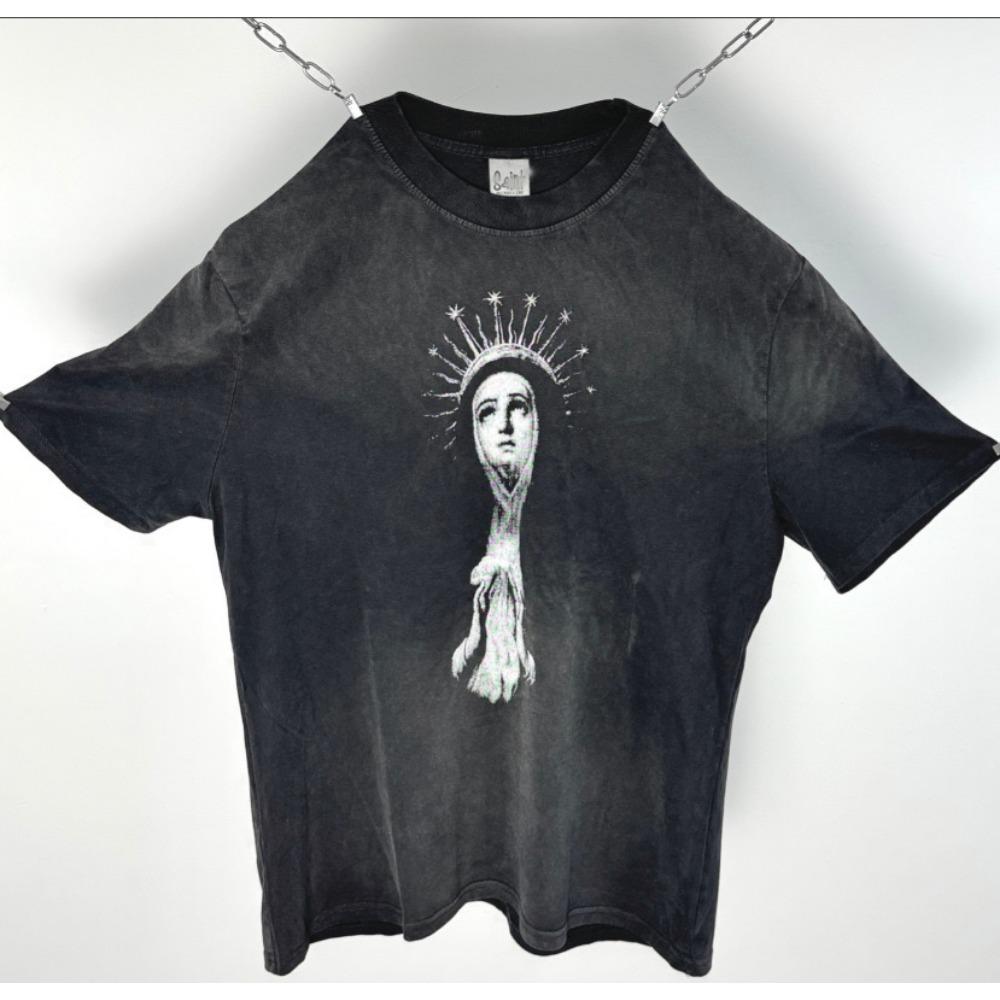 ZYLLO Módní Grafický Potisk Streetwear Oversize HighStreet Vintage Tričko Topy Y2k Retro Tričko