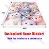 Multi-Sizes A Group of Cats Pink Blanket Warm Soft for Sofa Bed Home Travel Camping Blanket All Seasons Holiday Gifts