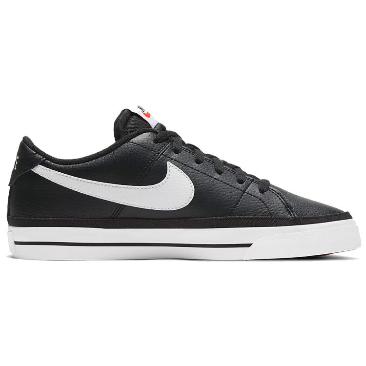 Nike Court Legacy Synthetic Leather Casual Warmth And Slip Resistance Low Top Skate Shoes Women sneaker Black White CU4149-001