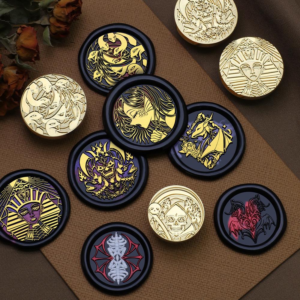 Western Fantasy Series Wax Seal Stamp - Ancient Greek Mythology Copper Head