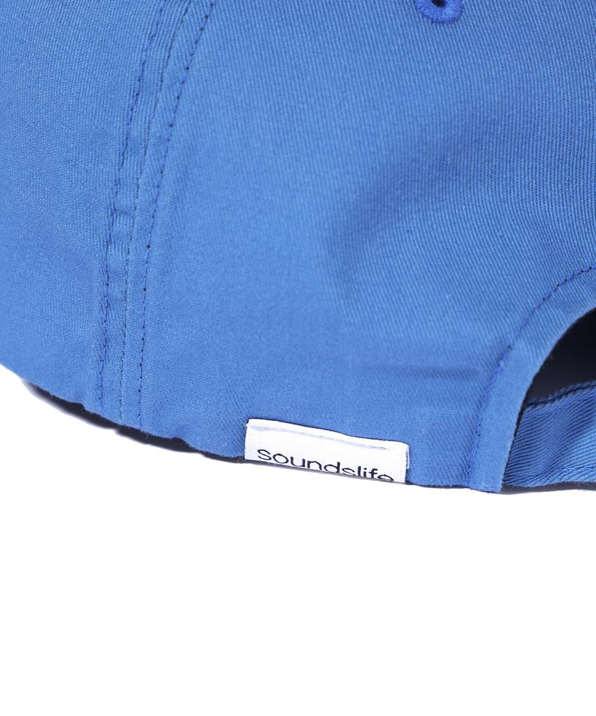 SOUNDSLIFE Vintage Lettering Washing Ball Cap Blue