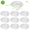 Clear Plastic Plant Saucers 10/24pcs 6-12 Inch Flower Pot Drip Trays For Indoor Outdoor Water Catcher Transparent Plant Trays