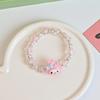 Cartoon Cute  Beaded Kawaii Bracelet  Cinnamoroll Kuromi Imitation  Bracelet High-Value Boudoir Honey Gift