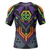 EVA Unit-01 Full Print Compression T-Shirt, Anime Mecha Cosplay Sport Tee For  Kids, Quick Dry Fitness Short Sleeve Top