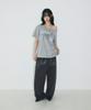 Seulliggeullou Horse One-Shoulder T-Shirt [Gray]