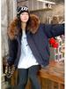 Women’s Short Windproof Thicken Warm Winter Jacket With Big Fur Lapel