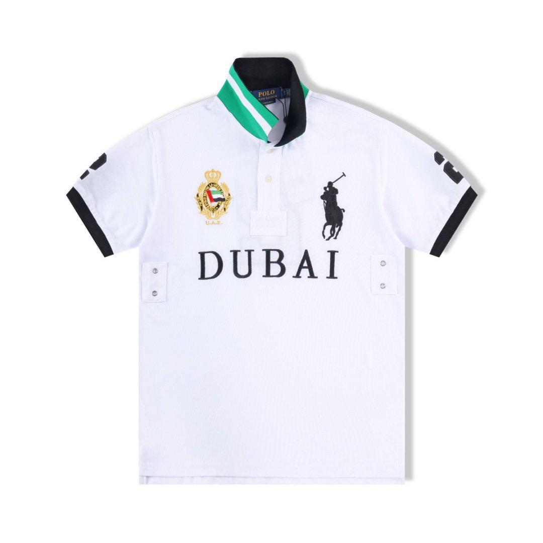 Polo da Uomo BeatStreet in Misto Cotone con Fantasia Geometrica di Lettere, Traspirante, Stile Classico, Casual, Maglietta alla Moda a Maniche Corte XXL