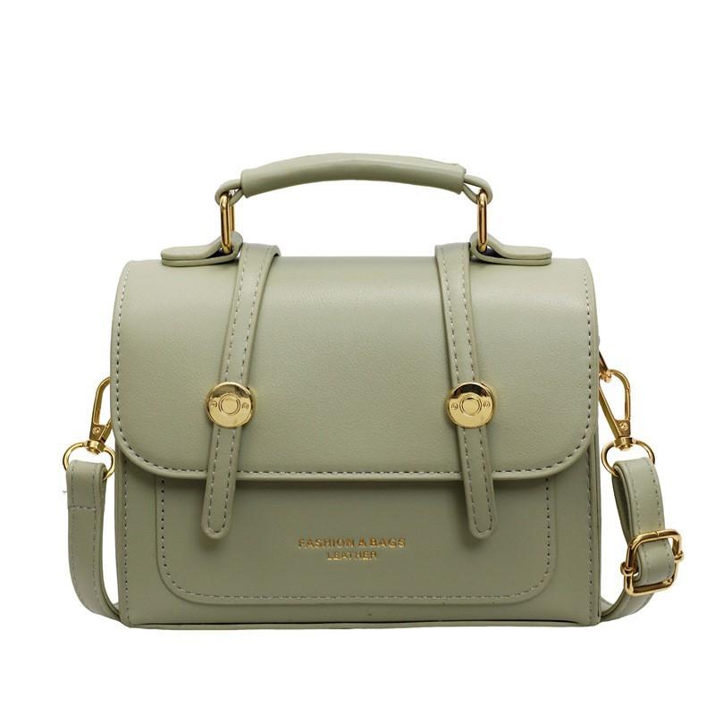 Sac Retro Style Occidental Petit Sac Femme Saisonnière Nouveau Populaire Couleur Unie Bandoulière Mode Portable Carré