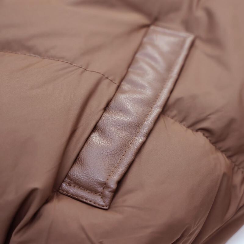 Women's Chinese Style Plush Splice Down Jacket