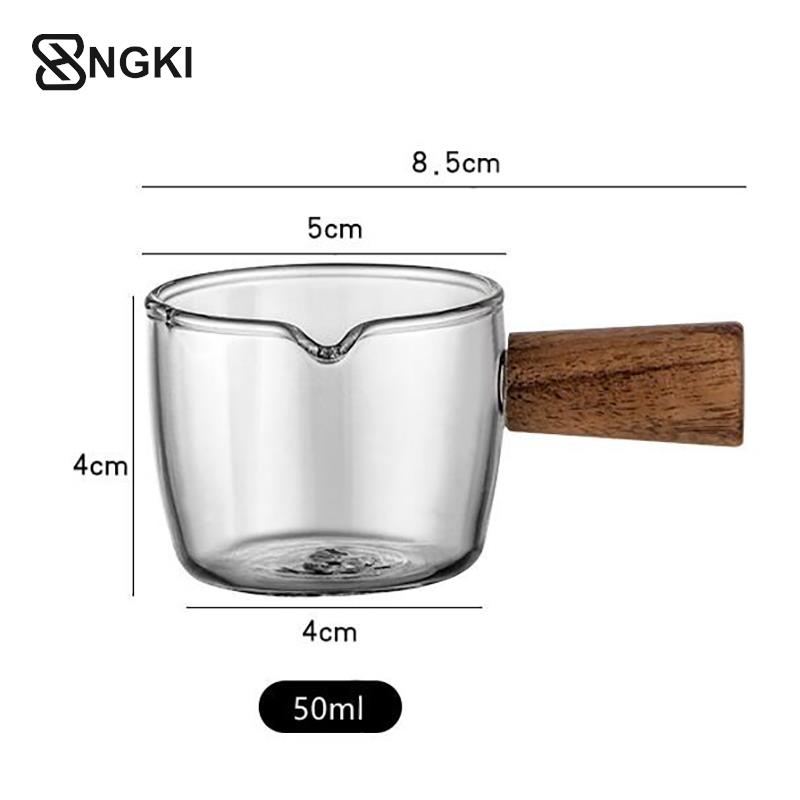 

Multi-functional Taste Dish Coffee Mini Milk Cup Hand-draw Sauce Dish With Handle Glass Sauce Vinegar Snack Plate Tableware