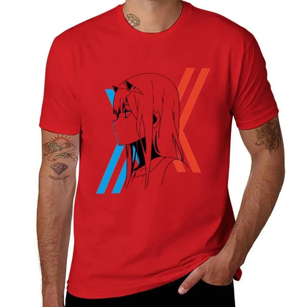 Darling In The Franxx Zero Two T-Shirt Customs Design Your Own Boys Animal Print Mens T Shirt