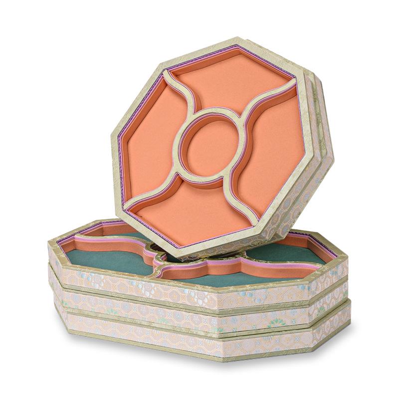 Octagonal Jewelry Tray Creative Jade Storage Display Tray Counter Bracelet Display Plate Live Streaming Jewelry Shooting Props
