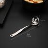 304 Stainless Steel Spoon Set for Home Use, Long Handle Hot Pot Spoon, Soup Spoon, Slotted Spoon, Large Deep and Thick 304 Spoons