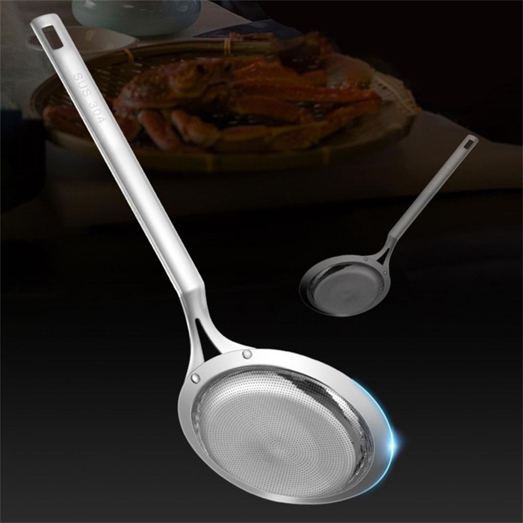 Stainless Steel Mesh Skimmer Vegetable Residue Oil Mesh Colander Strainer Soup Pot Small Colander Kitchen Tools Utensil