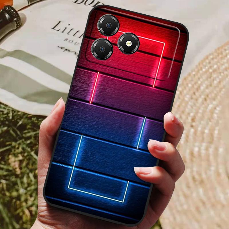 For ZTE Blade A36 4G Case Cover Funda Luxury TPU Shockproof Cartoon Silicone Phone Cover For ZTE Blade A36 A 36 Z2472 Coque