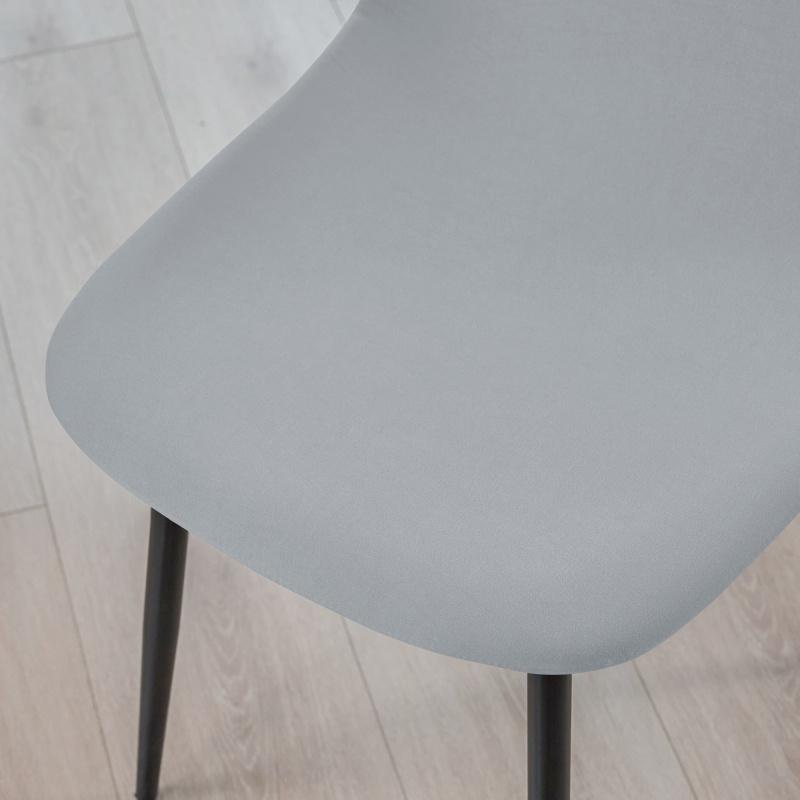 1pc Solid Color Shell Chair Cover Short Back Dining Chair Covers Anti-dirty All-inclusive Seat Slipcover for Home Wedding Decor