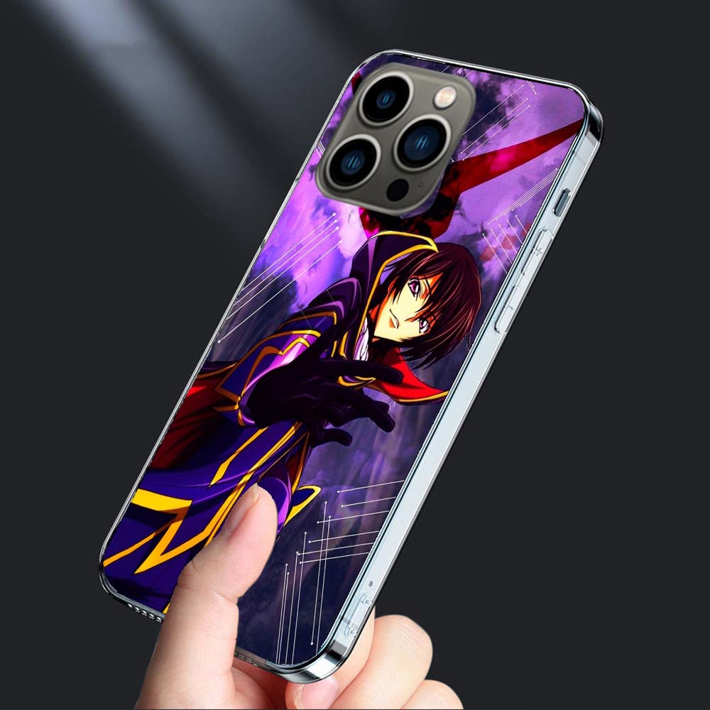 Code G-Geass Zero Anime Handyhülle Für Iphone 16E 15 Pro 14 Plus 17E 16 17 Pro Max Air 11 12 13 Mini Stoßfeste Hülle Niedliche Abdeckung