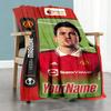 Manchester Personalized Text Blanket Throw Personalized Blanket Comfortable Great for Sofa Picnics Office Chair Living Room Four Seasons Multipurpose