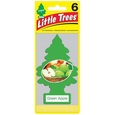 Little Tree Air Freshener [Green Apple 6pac] Great Value Set