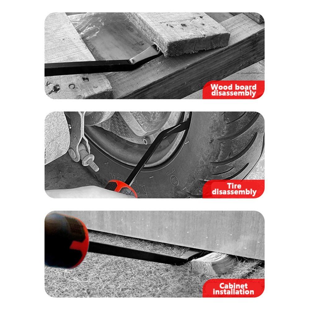 30° Long Tire Crowbar CV-R Car Pry Bar Multi-Function Heavy Duty Crowbar