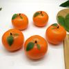Künstliche Orange mit Grünen Blättern Schaumstoff Lebensecht Unecht Simulation Obst für Zuhause Party Küche Dekoration Fotografie