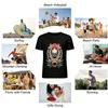 Vintage Horseshoe Beach Print Casual Tee Pure Cotton T-shirt