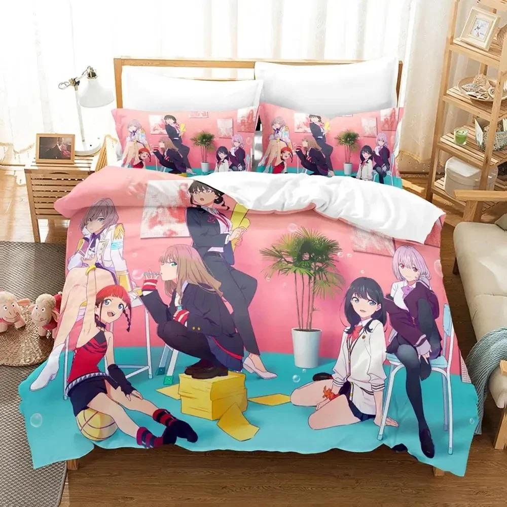 Anime SSSS.GRIDMAN Bedding Set Boys Girls Twin Queen Size Duvet Cover Pillowcase Bed Kids Adult Fashion Home TextileCustomizable