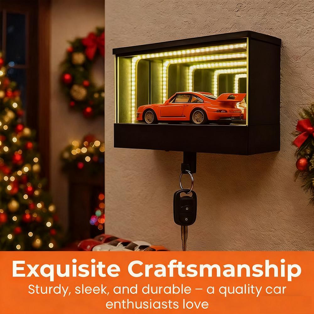 Garagen-Schlüsselanhänger-Halter mit LED-Licht Wandmontage Auto-Schlüsselanhänger Weihnachtsgeschenk für Tür Wohnung Zuhause Büro Eingangsbereich Dekor