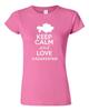 Junior Keep Calm And Love Kazakhstan Country Patriotic Novelty T-Shirt Tee Unisex T-Shirt