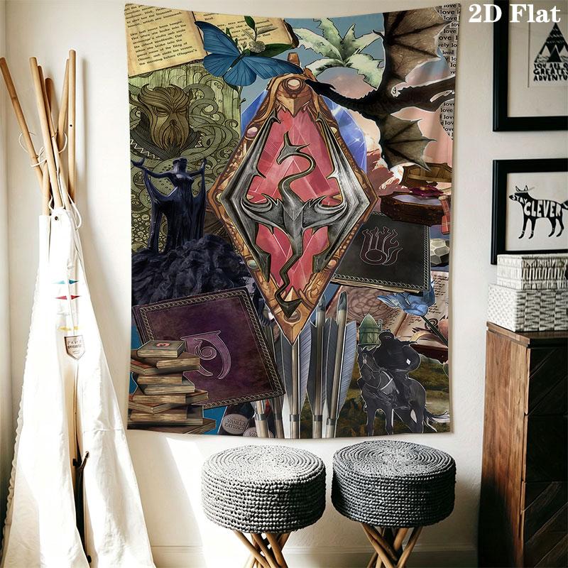 2K Games Wall Hanging Printed Fabric Blanket Decorative Tapestries for Bedroom Living Room Home Decor