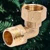 4 Inch Brass Water Heater Fitting Solar System Elbow Connector With Quick Installation For Home Plumbing