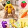 Stress Relief Toy Large Pineapple Ball, Slow Rising Fruit Squeeze for Anxiety Relief, Strawberry Giant Sensory Banana Grape Corn Carrot Toy,