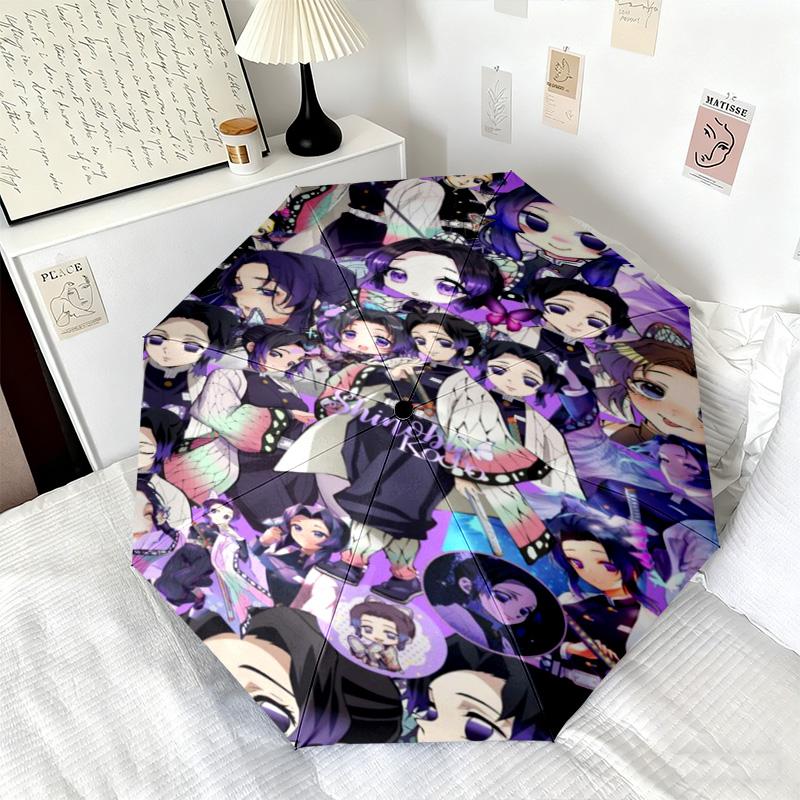 Japanese-style cartoon Demon Slayer Kamado Tanjiro & Kamado Nezuko umbrella including home travel and outdoor activities Multi functional umbrella 14