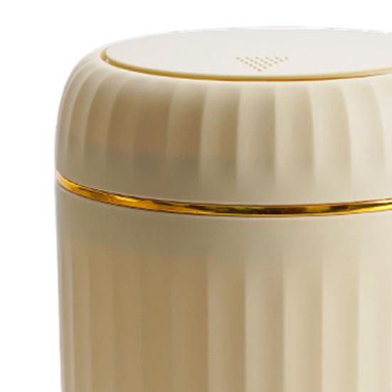 Desktop Can Non-Slip with Press-Type Lid Trash Design Compact Size Garbage