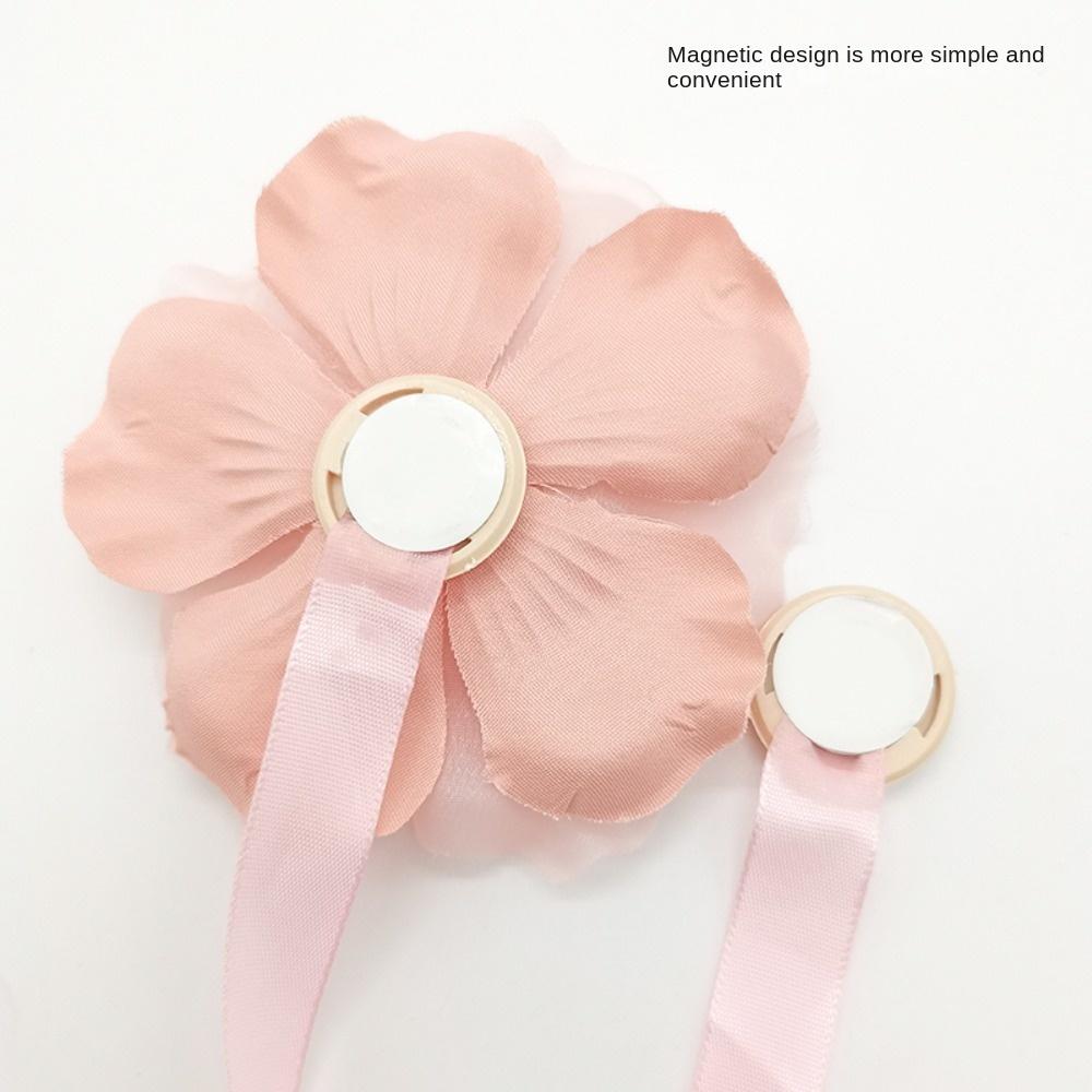 Magnetic Curtain Strap Flower Shape Curtain Fixer Clip Curtain Hanging Rope  Home Decoration
