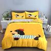 Cartoon Dog Decor Set Soft Skin-Friendly Bedding Set Includes 1 Duvet Cover And 2 Pillowcase, Gift