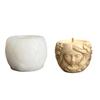 Reusable Flexible Silicone Planter Mold With Detailed Embossed Design For Resin Cement Crafts Pen Holders Decorative Storage